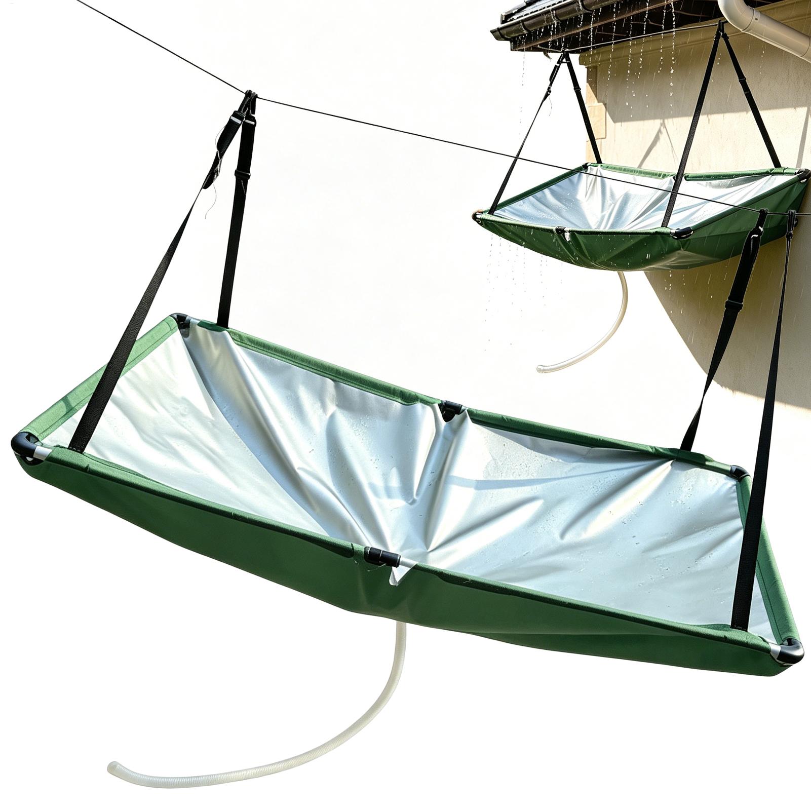 Gardening Tools And Equipment - Outdoor rainwater harvester, water guide, rainwater