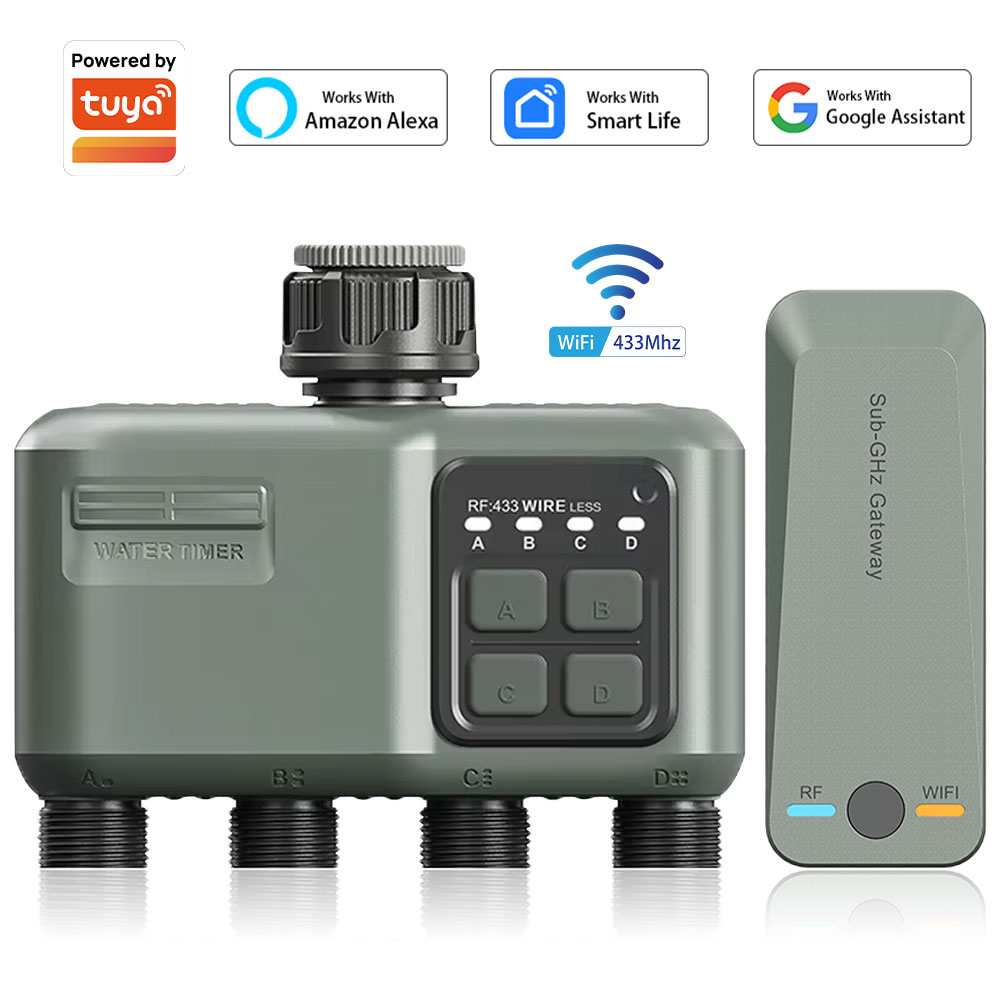 Gardening Tools And Equipment - 4 Outlet Programmable Water Timer for