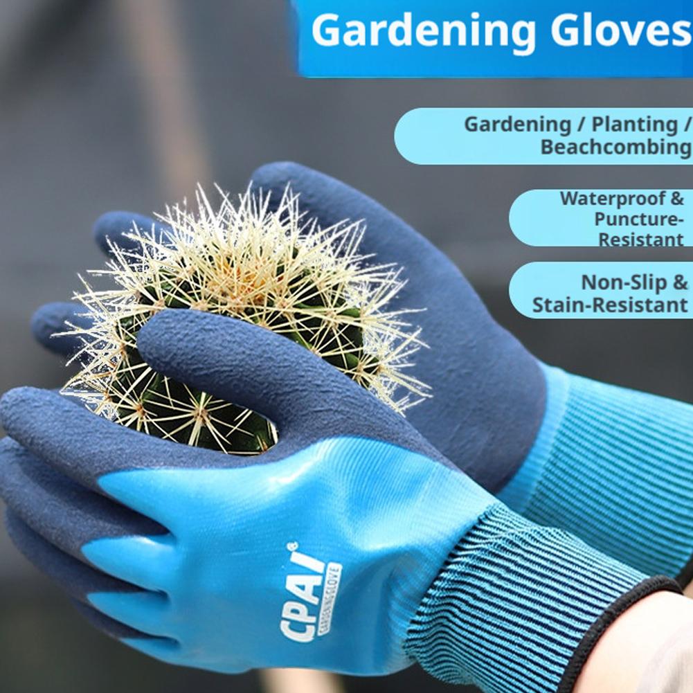 Gardening Tools Gloves - Stabproof Waterproof Gardening Gloves Anti-Slip Grip