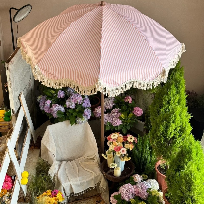 ZBN Pink Striped Garden Sun Um - đánh giá và giá Gardening Tools Pink