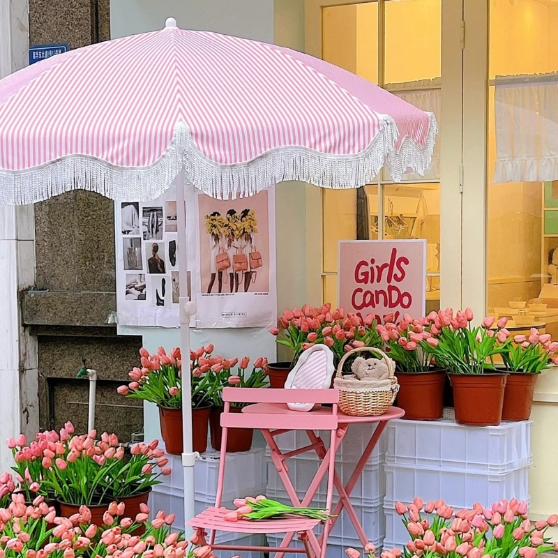 ZBN Pink Striped Garden Sun Um - đánh giá và giá Gardening Tools Pink