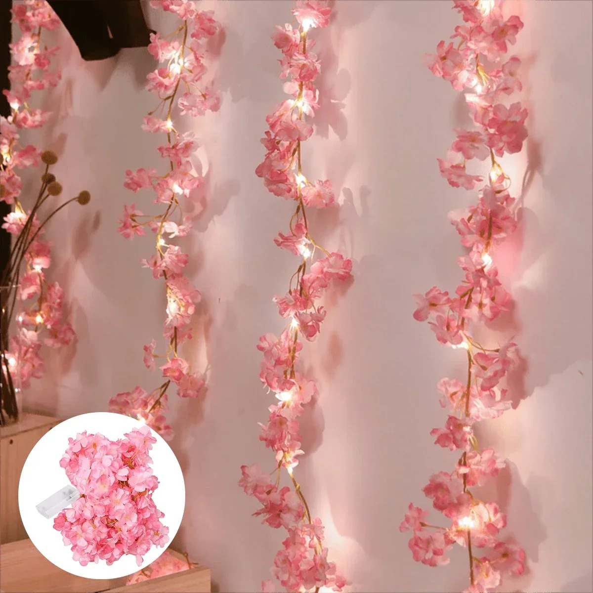 180CM Pink Artificial Flowers  - đánh giá và giá Gardening Tools Pink