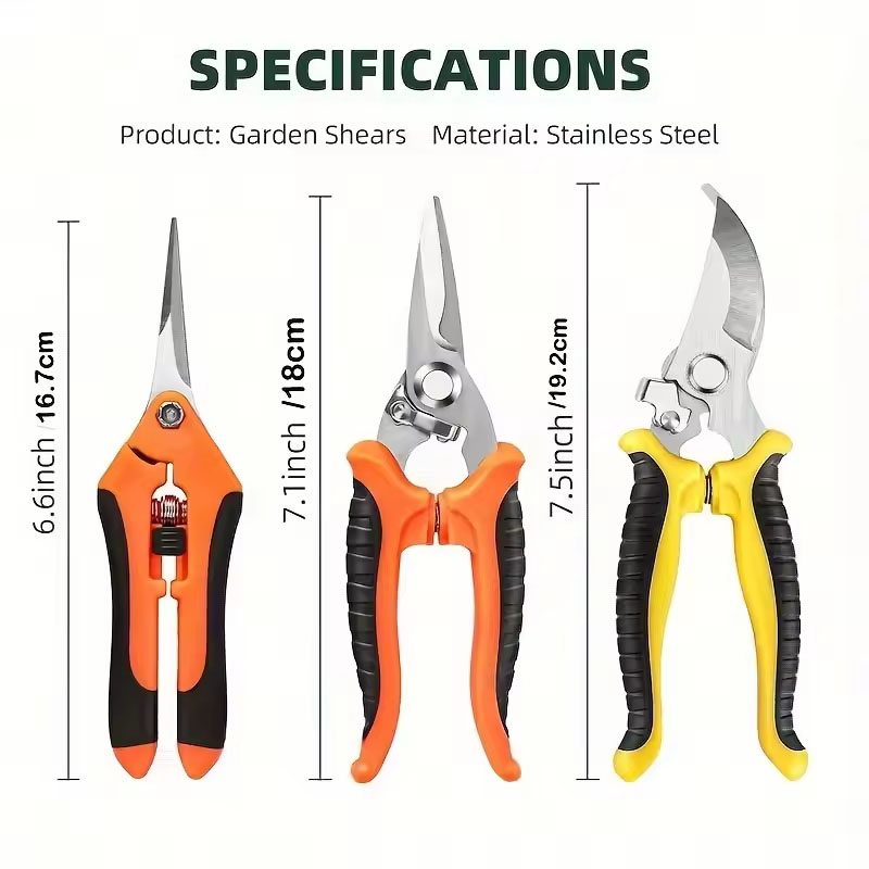 1/3PC Gardening Scissors Set E - đánh giá và giá Gardening Tools Pink