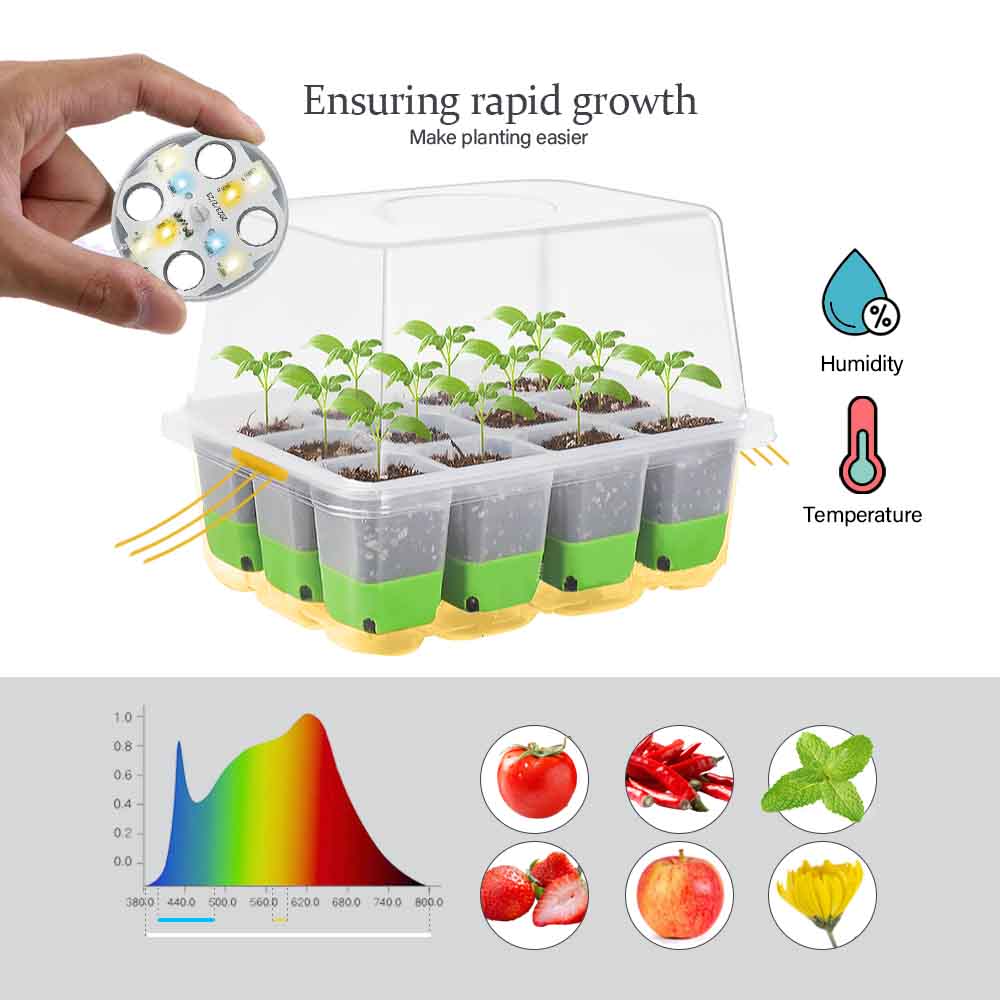 LED Grow Light Seedling Starte - đánh giá và giá Seed Starter Trays