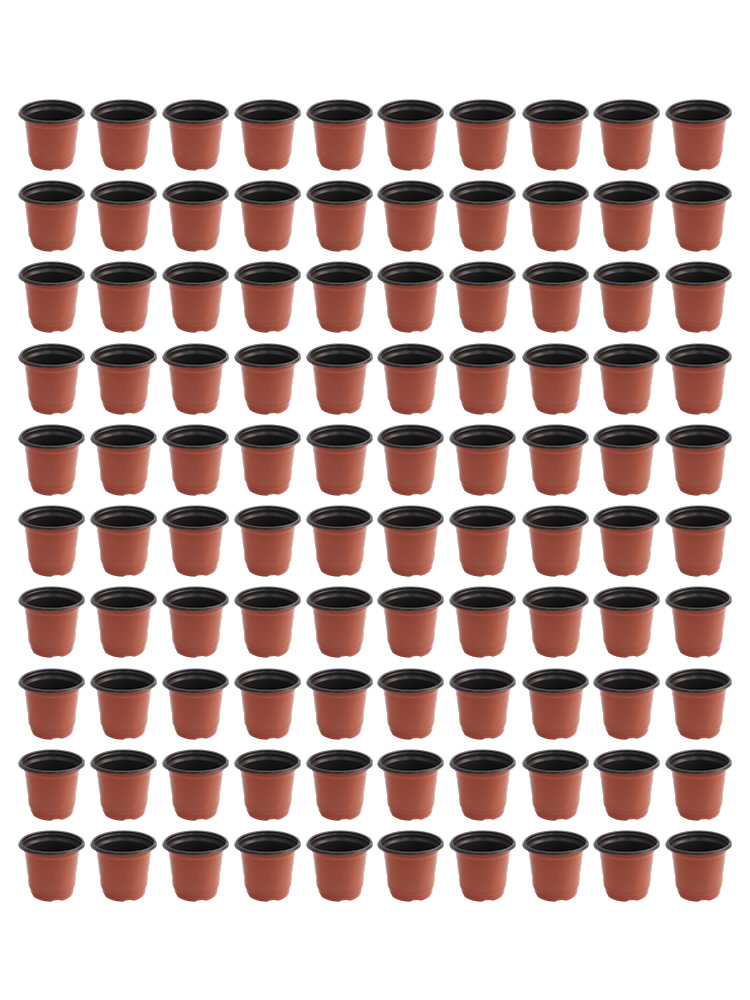 100pcs Two-Color Flower Pot Pl - đánh giá và giá Seed Starter Trays