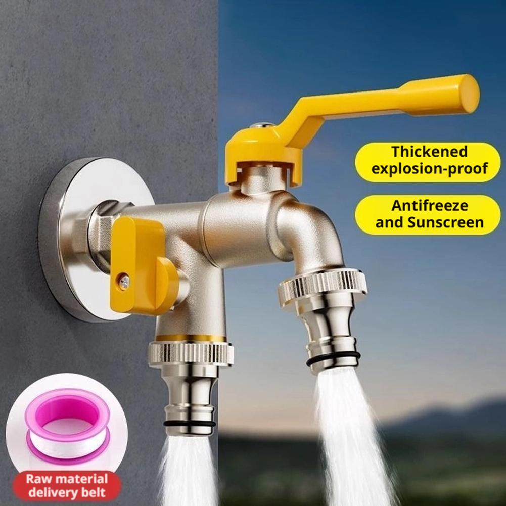 Outdoor Double Water Tap Fauce - đánh giá và giá Gardening Tools And Equipment