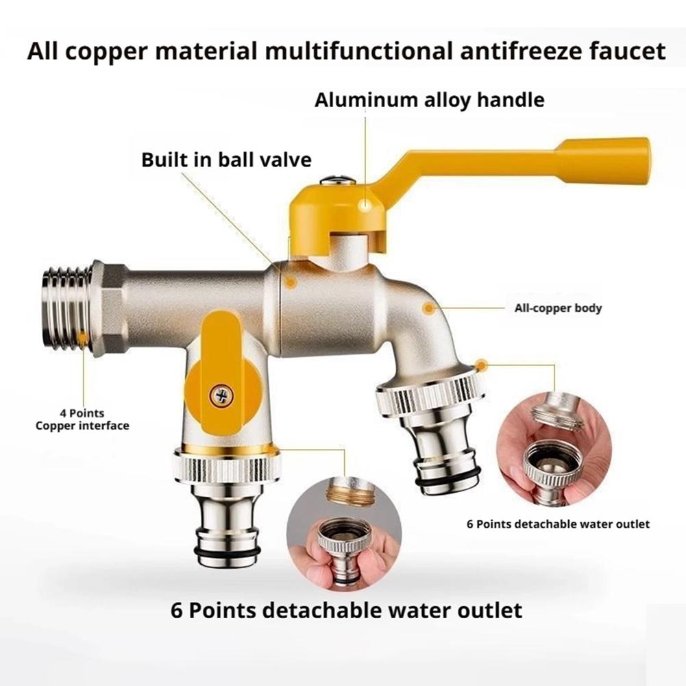 Outdoor Double Water Tap Fauce - đánh giá và giá Gardening Tools And Equipment