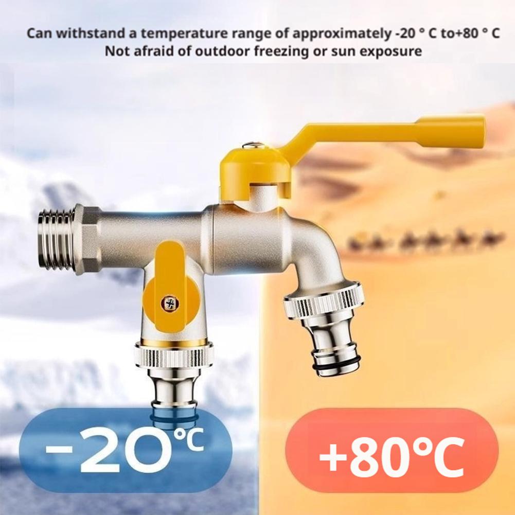 Outdoor Double Water Tap Fauce - đánh giá và giá Gardening Tools And Equipment
