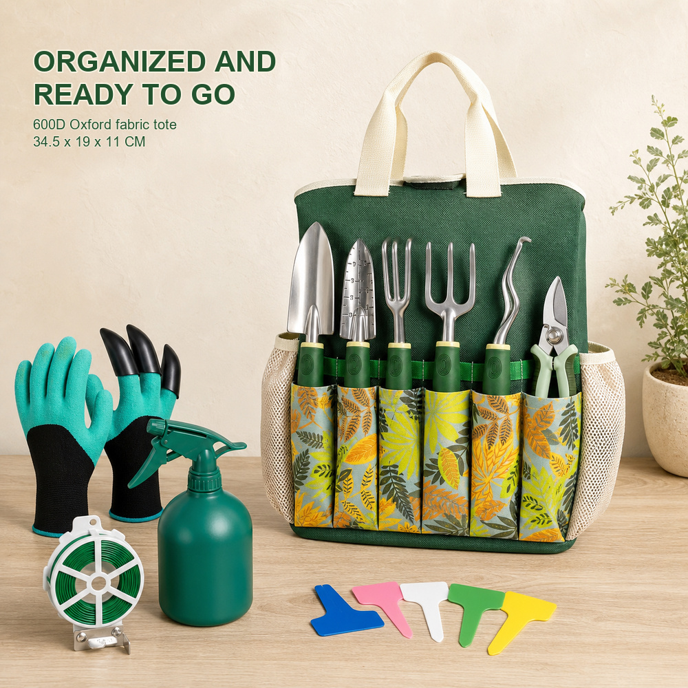 16 Piece Garden Tool Set Alumi - đánh giá và giá Gardening Tools Gloves