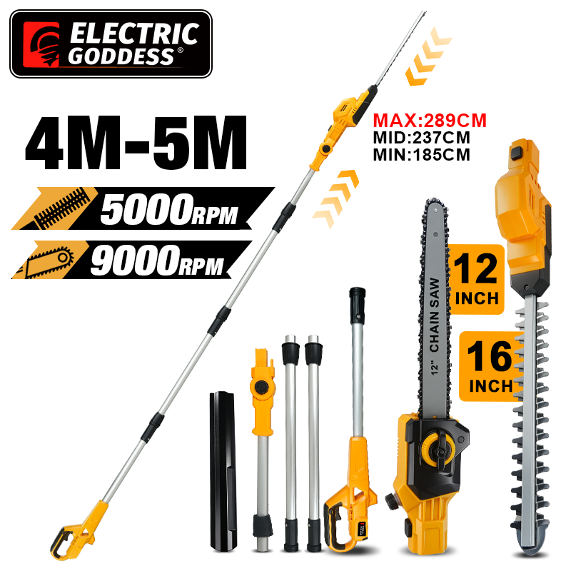 2IN1 Electric High Branch Hedg - đánh giá và giá Gardening Tools Battery Powered