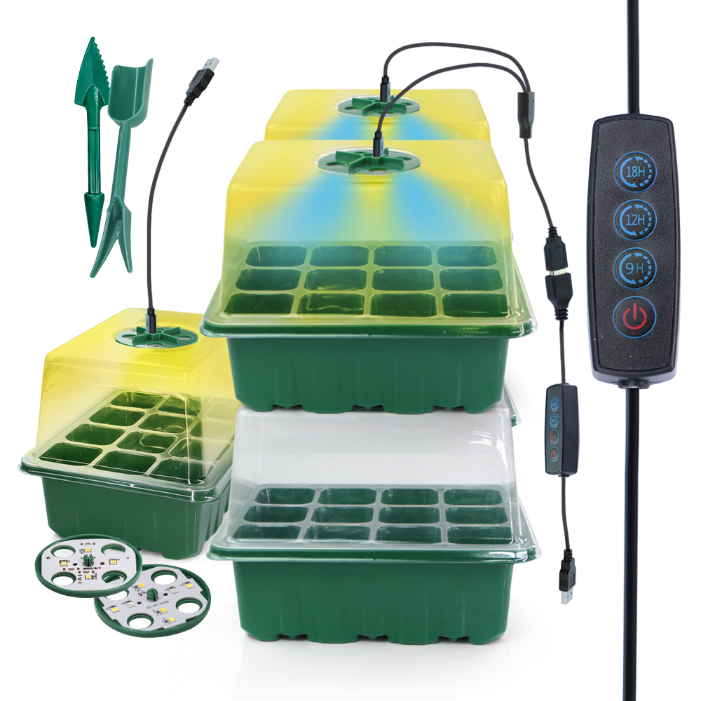 LED Nursery Pots with Grow Lig - đánh giá và giá Seed Starter Trays
