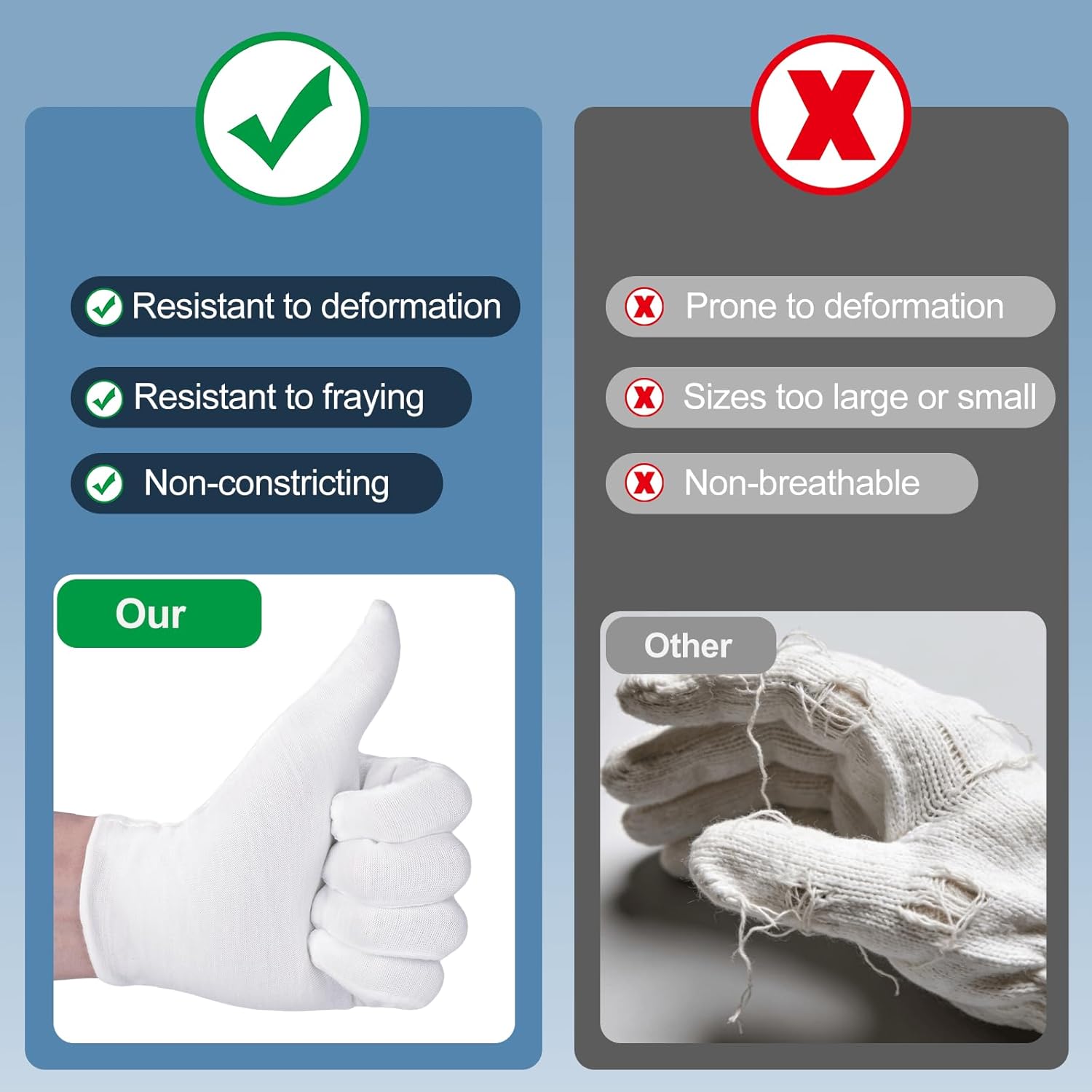 1/5Pair Disposable White Cotto - đánh giá và giá Gardening Tools Gloves